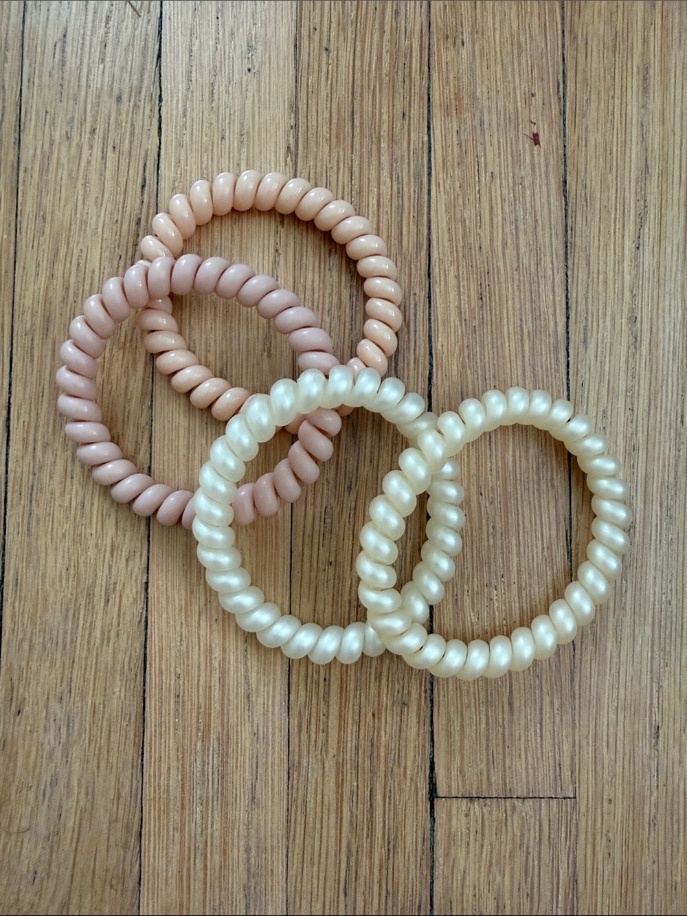 Kitsch Spiral Coil Hair Ties - Pack of 4